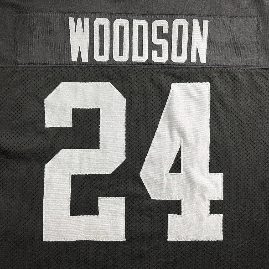 2001 Reebok NFL Authentic Jersey Oakland Raiders Charles Woodson Sz. 48 Vintage
