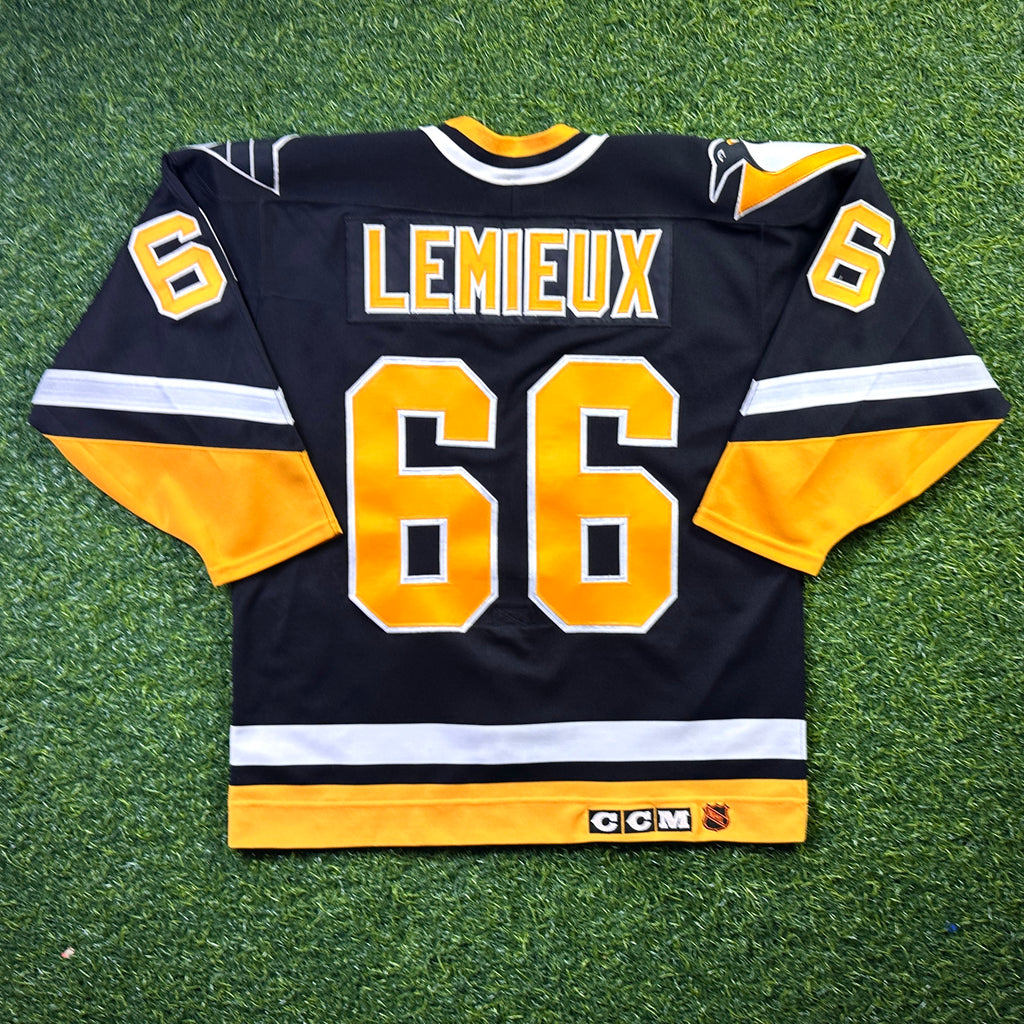 1994 CCM NHL Center Ice Authentic Jersey Pittsburgh Penguins Mario Lemieux Sz. 48 Vintage