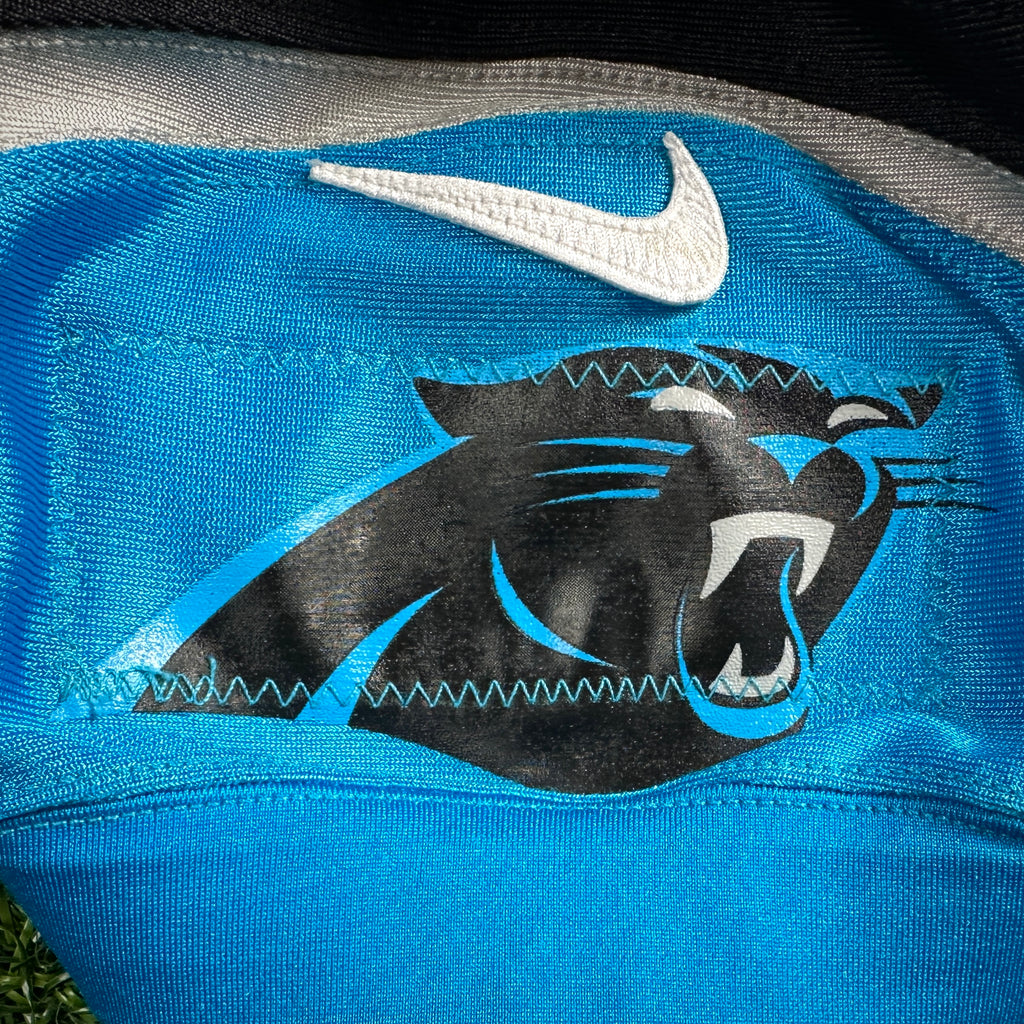 2018 Nike NFL Game Used Worn Jersey Carolina Panthers Ian Thomas Rookie Sz. 50