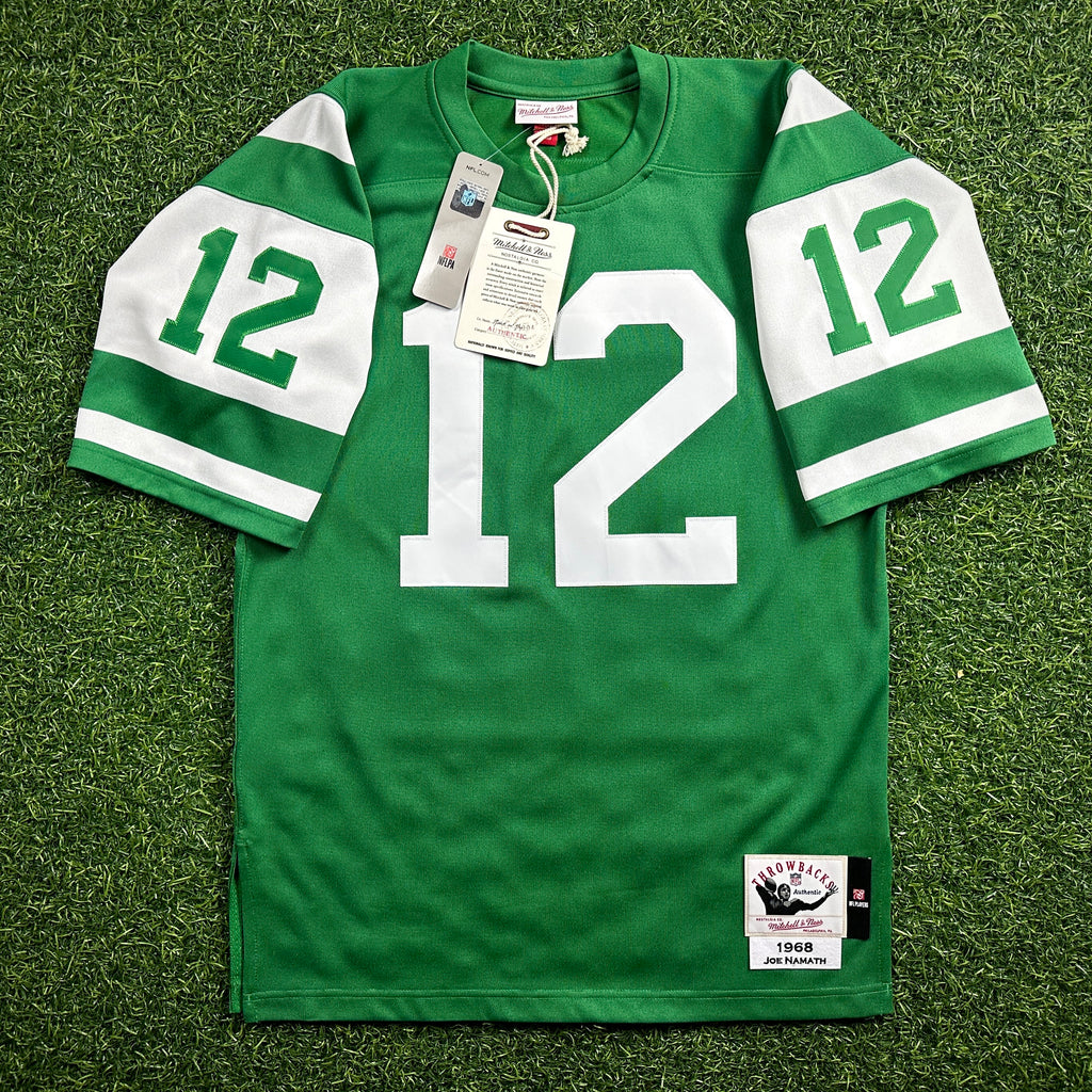 New! Mitchell & Ness AFL 1968 Authentic Throwback Jersey New York Jets Joe Namath Sz. 40 (M)