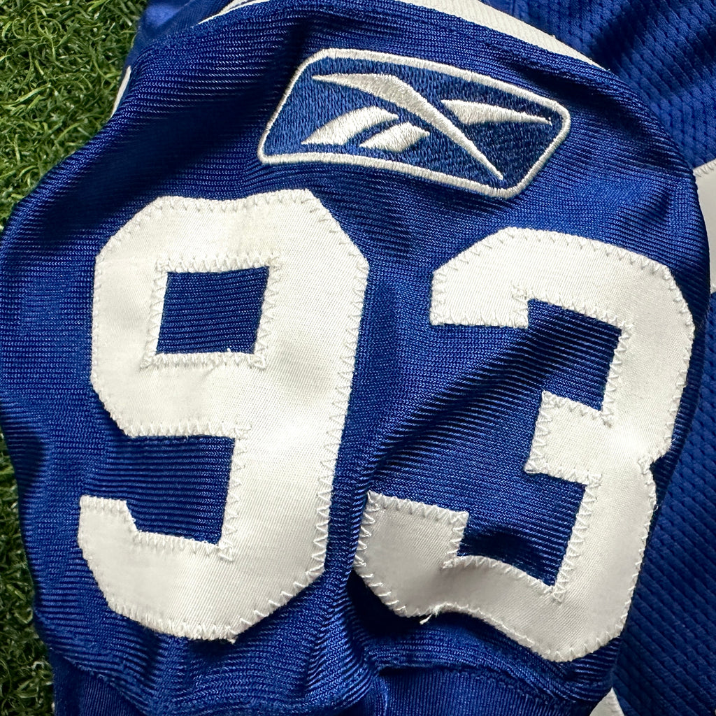 2004 Reebok NFL Team Issued Game Jersey Indianapolis Colts Dwight Freeney Sz. 50 Autograph PSA