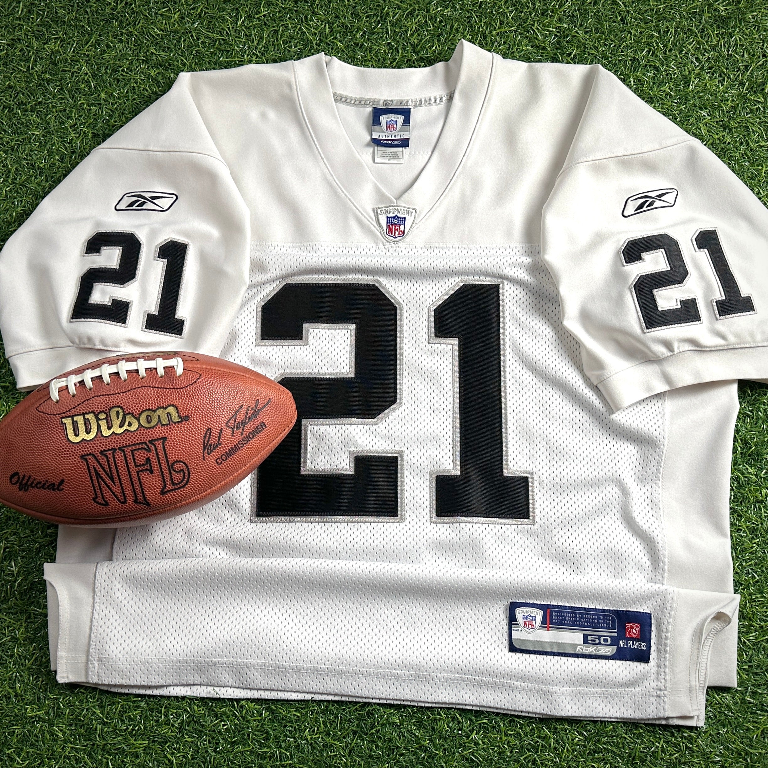 2007 Reebok NFL Authentic Jersey Oakland Raiders Nmandi Asomugha Sz. 50 Vintage