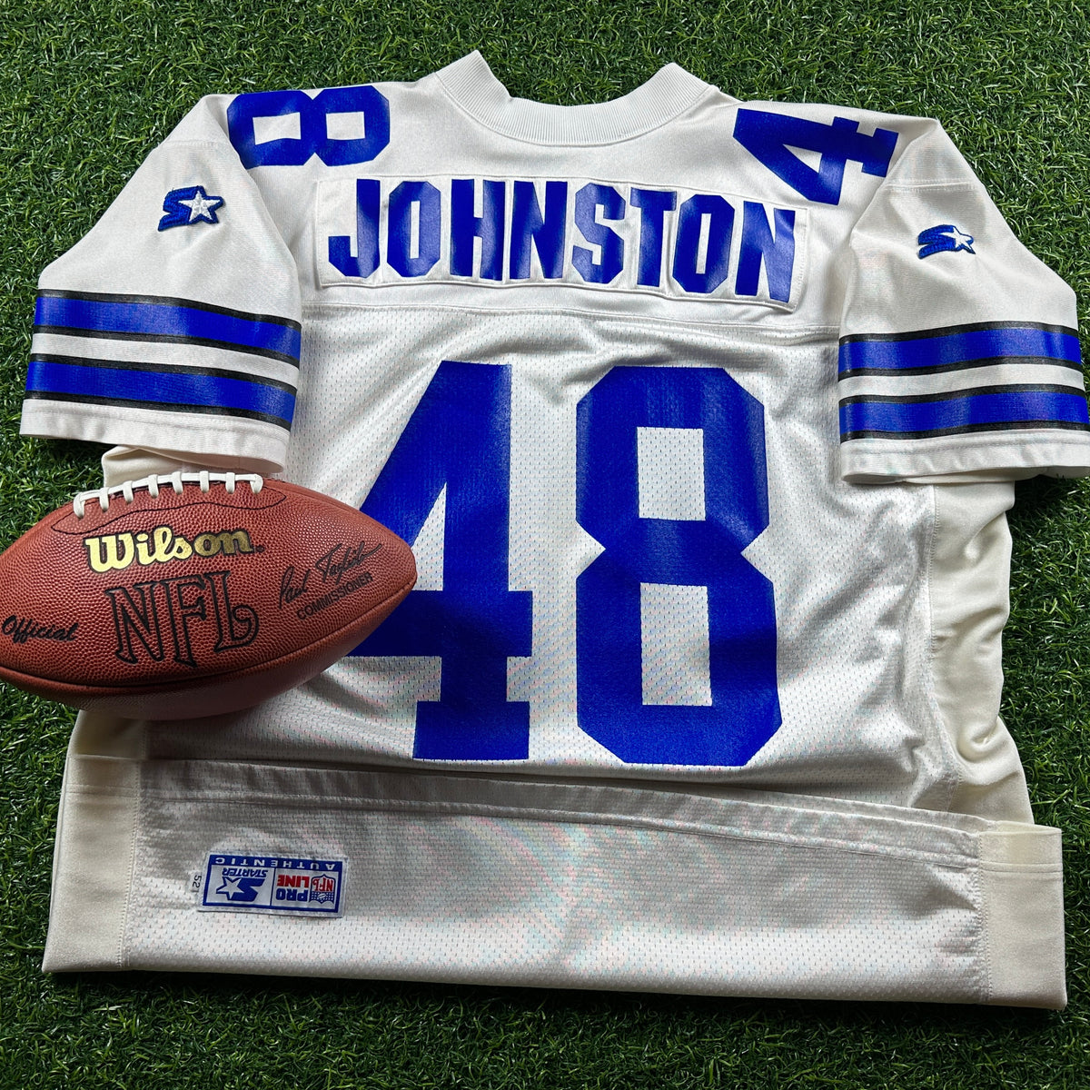 1996 Starter NFL Pro Line Authentic Jersey Dallas Cowboys Daryl Johnston Sz. 52 Vintage