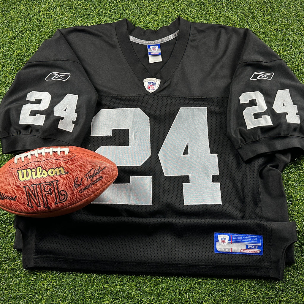 2003 Reebok NFL Authentic Jersey Oakland Raiders Charles Woodson Sz. 50 Vintage