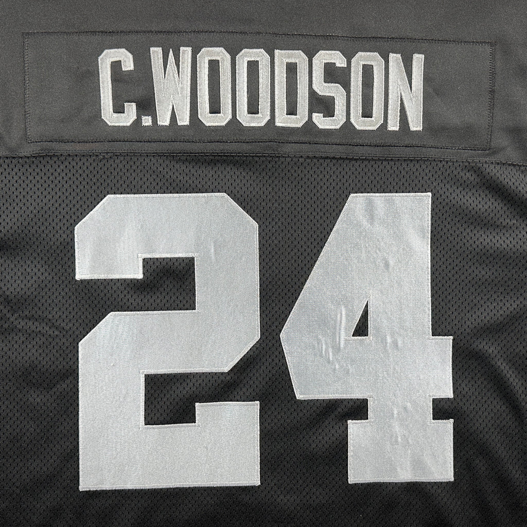 2003 Reebok NFL Authentic Jersey Oakland Raiders Charles Woodson Sz. 50 Vintage