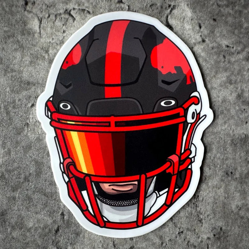 Allen Visor Black Sticker