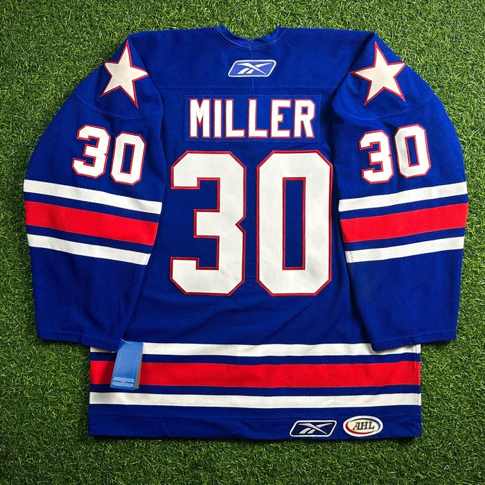 New! 2005 Reebok AHL Authentic Jersey Rochester Americans Ryan Miller Sz. 54