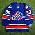 New! 2005 Reebok AHL Authentic Jersey Rochester Americans Ryan Miller Sz. 54