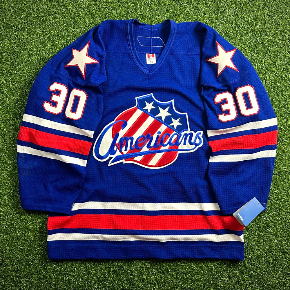 New! 2005 Reebok AHL Authentic Jersey Rochester Americans Ryan Miller Sz. 54