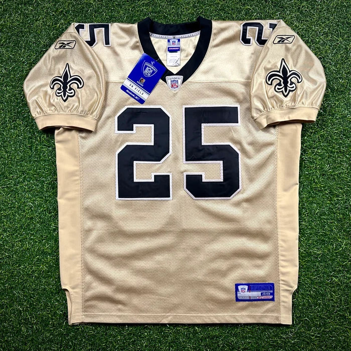 New! 2006 Reebok NFL Authentic Jersey New Orleans Saints Reggie Bush Sz. 48 Gold Alternate