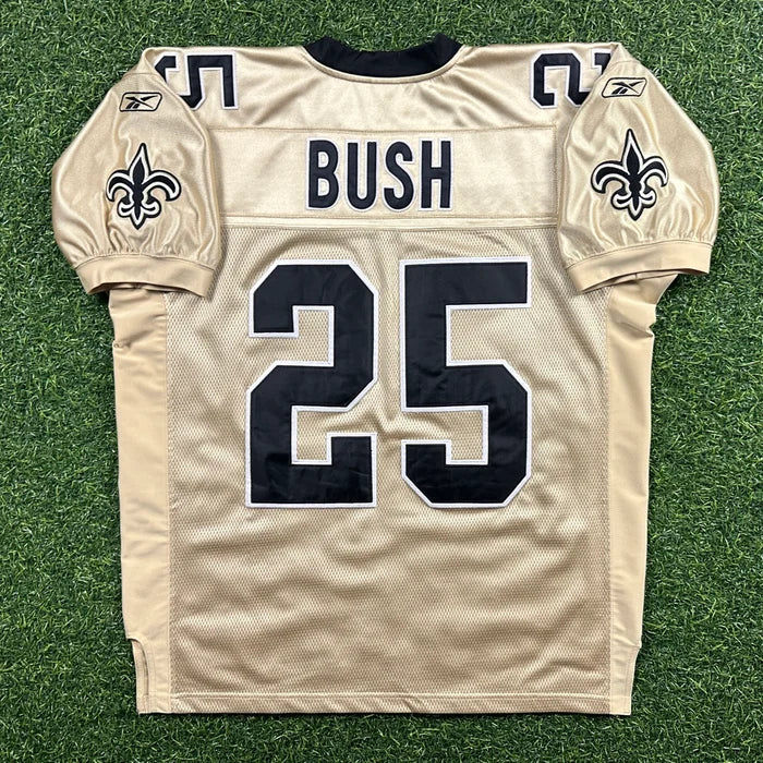 New! 2006 Reebok NFL Authentic Jersey New Orleans Saints Reggie Bush Sz. 48 Gold Alternate