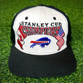 90s Starter NHL Stanley Cup Champions Snapback Hat NFL Buffalo Bills Sabres VTG
