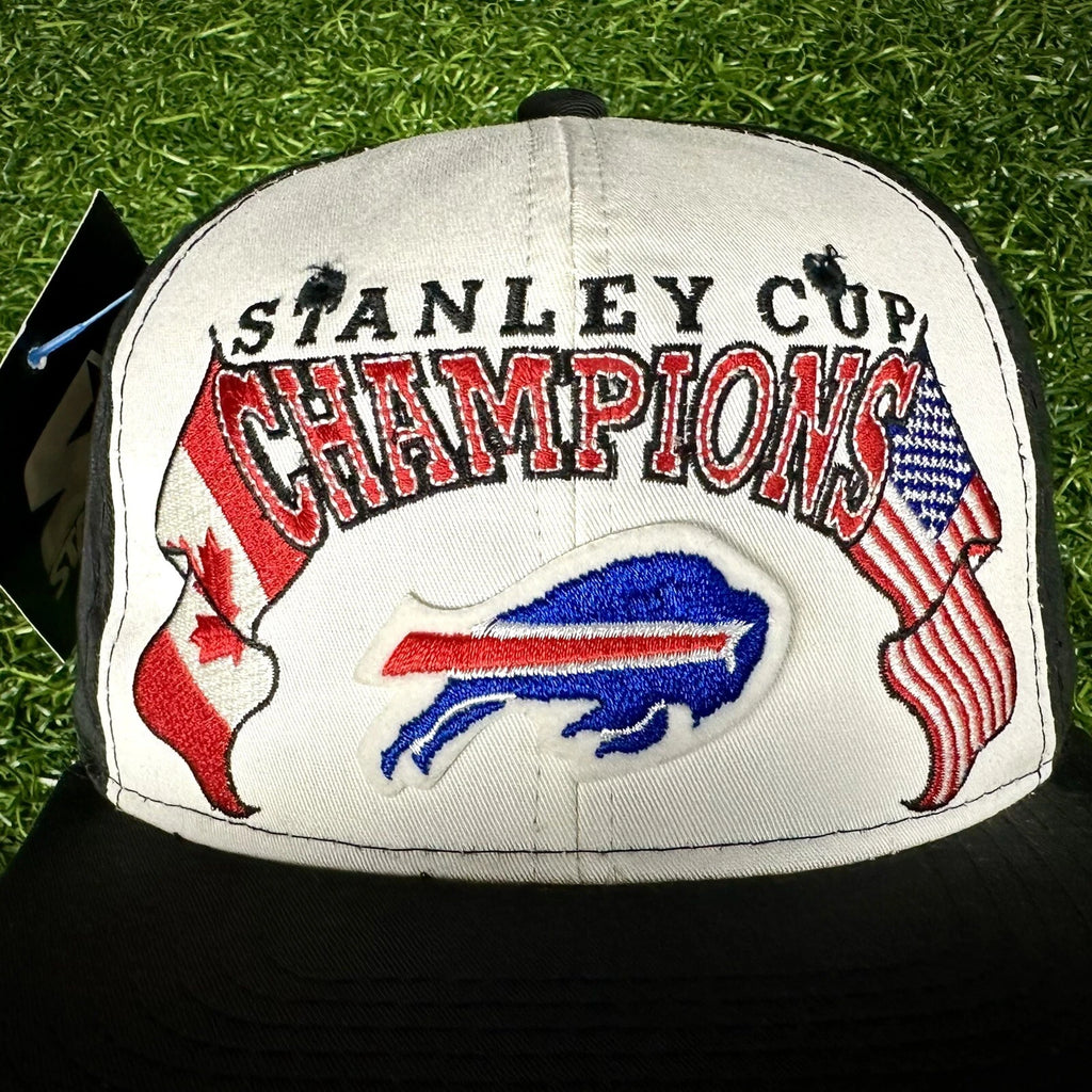 90s Starter NHL Stanley Cup Champions Snapback Hat NFL Buffalo Bills Sabres VTG