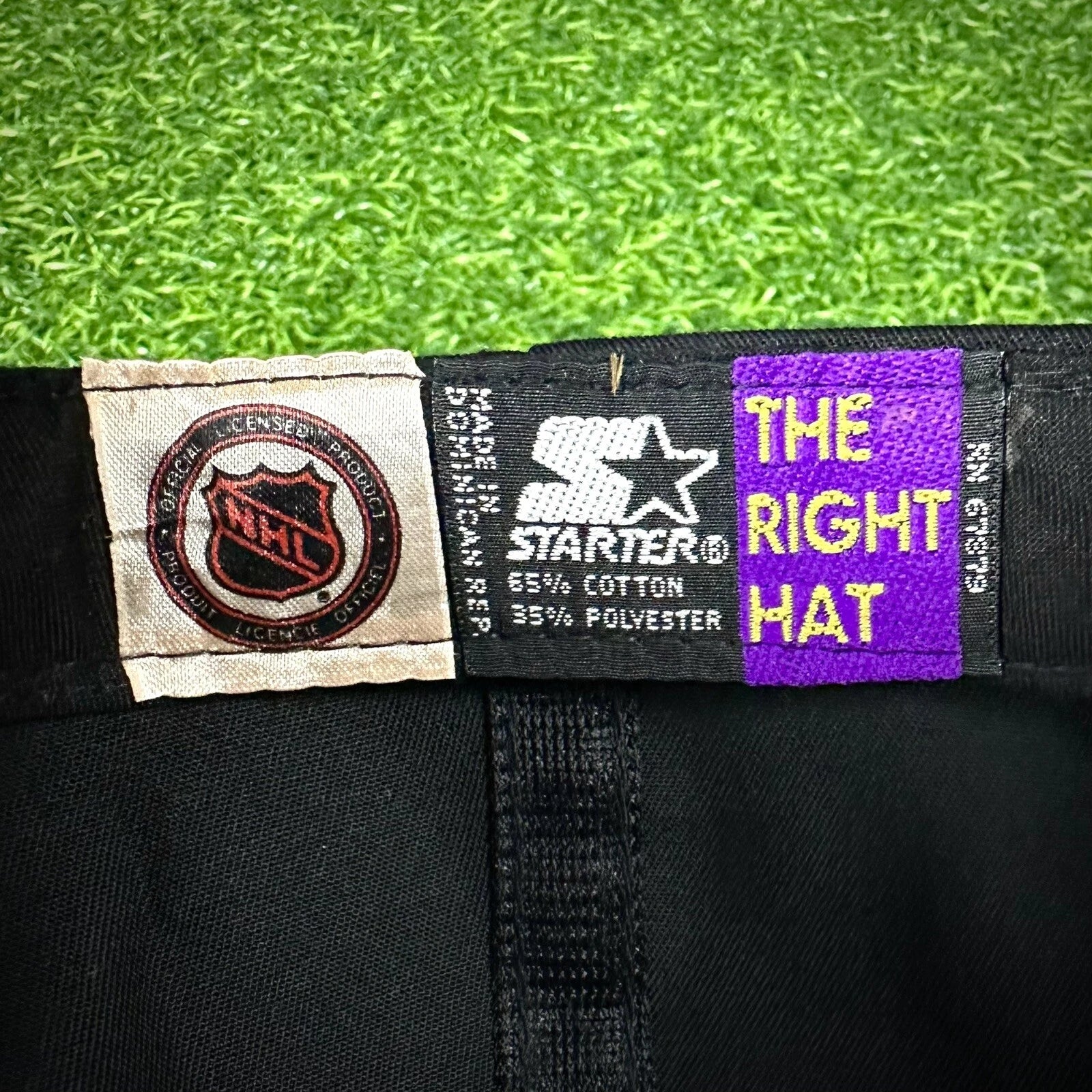 90s Starter NHL Stanley Cup Champions Snapback Hat NFL Buffalo Bills Sabres VTG