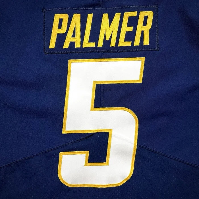 2022 Nike NFL Game Issued Jersey Los Angeles Chargers Josh Palmer Navy Alt COA
