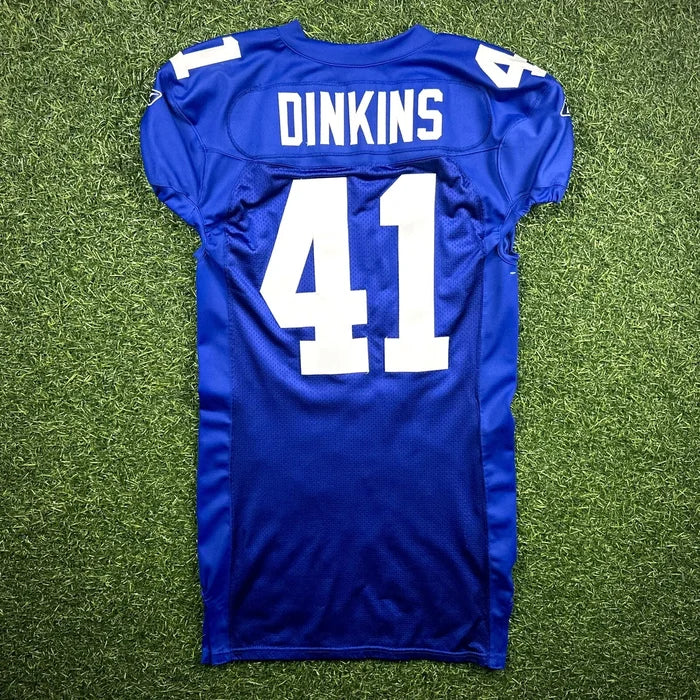 2002 Reebok NFL Authentic Game Issued Jersey New York Giants Darnell Dinkins