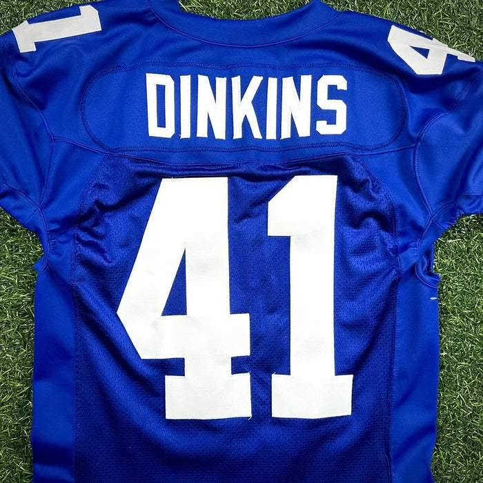 2002 Reebok NFL Authentic Game Issued Jersey New York Giants Darnell Dinkins