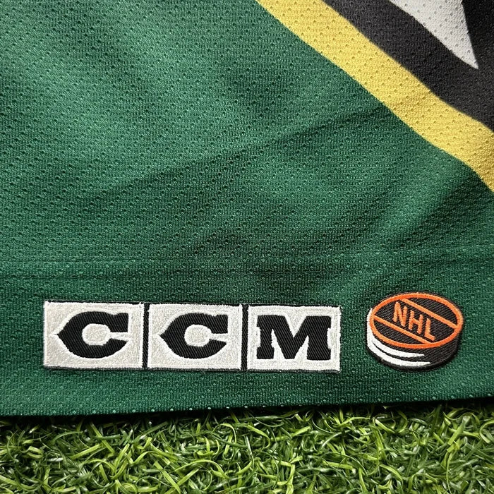 1999 CCM NHL x NFL Dallas Stars Cowboys Jersey Troy Aikman Sz. M Vintage White