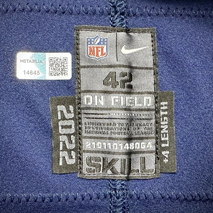 2022 Nike NFL Game Issued Jersey Los Angeles Chargers Josh Palmer Navy Alt COA