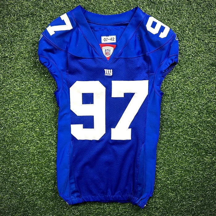 9/23/2007 Reebok NFL Game Used Worn Jersey New York Giants Mathias Kiwanuka 42