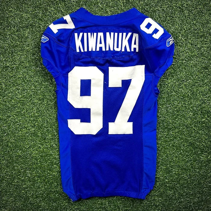9/23/2007 Reebok NFL Game Used Worn Jersey New York Giants Mathias Kiwanuka 42