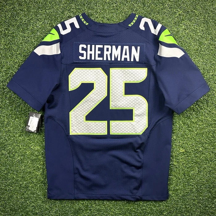 New! 2012 Nike NFL Elite Authentic Jersey Seattle Seahawks Richard Sherman Sz 44